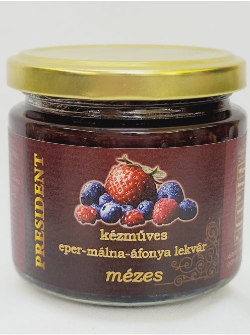 Eper–Málna–Áfonya Lekvár – mézes 200g